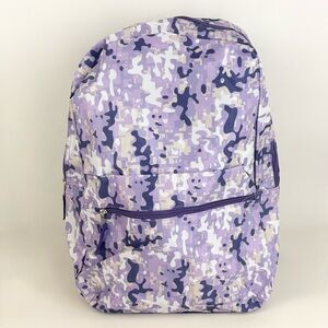 Pro Sport Purple White Lavender Camouflage Unisex Backpack New With Tags